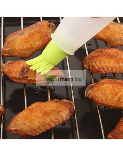 Силиконова готварска четка за мазане с контейнер